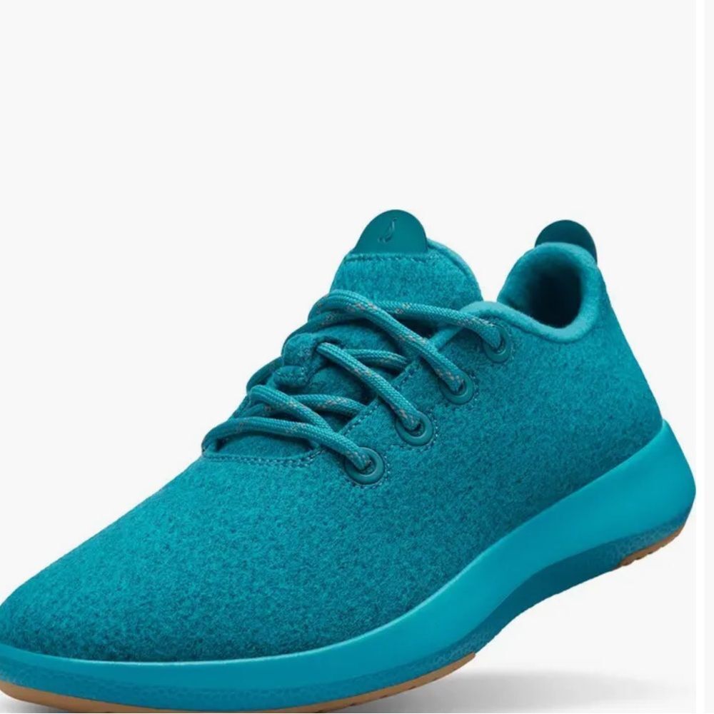 Like New All Birds Thrive Teal Wool Runner Mizzle Sneaker US 6